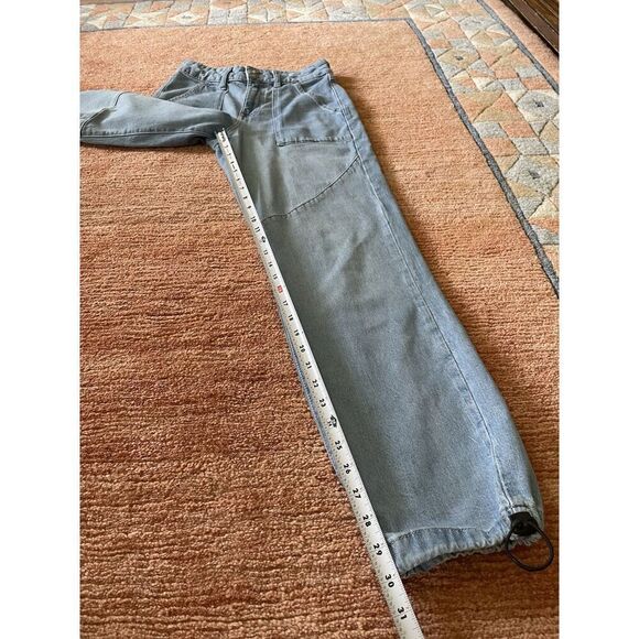 Forever 21 Blue Denim with Bungee Hem High Rise Women’s size S Y2k 90s - Picture 7 of 9